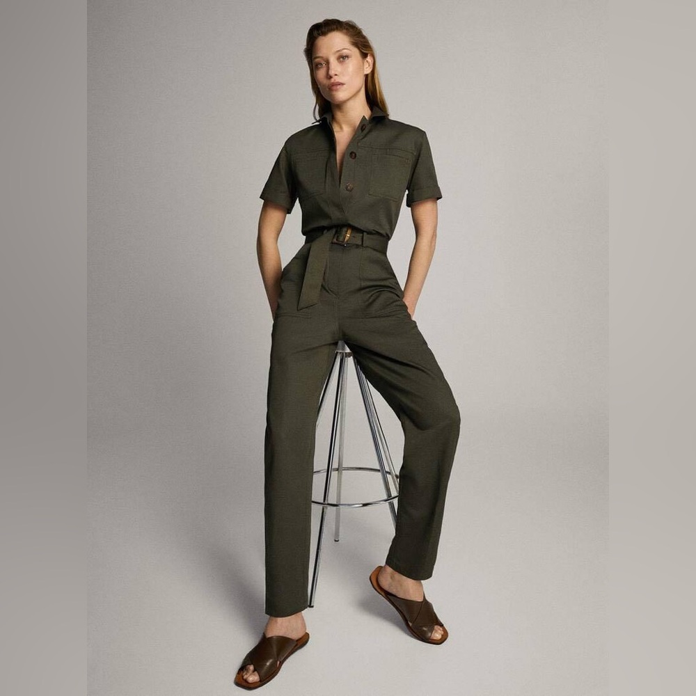 Olive Green Women's Jumpsuit